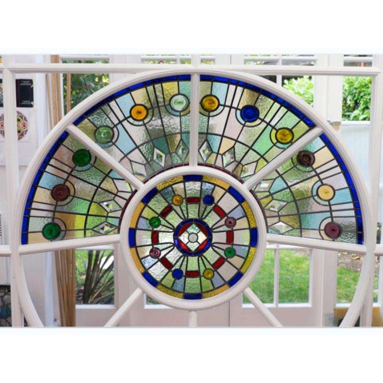 domed stain glass window