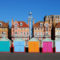 beach huts and sash windows in brighton